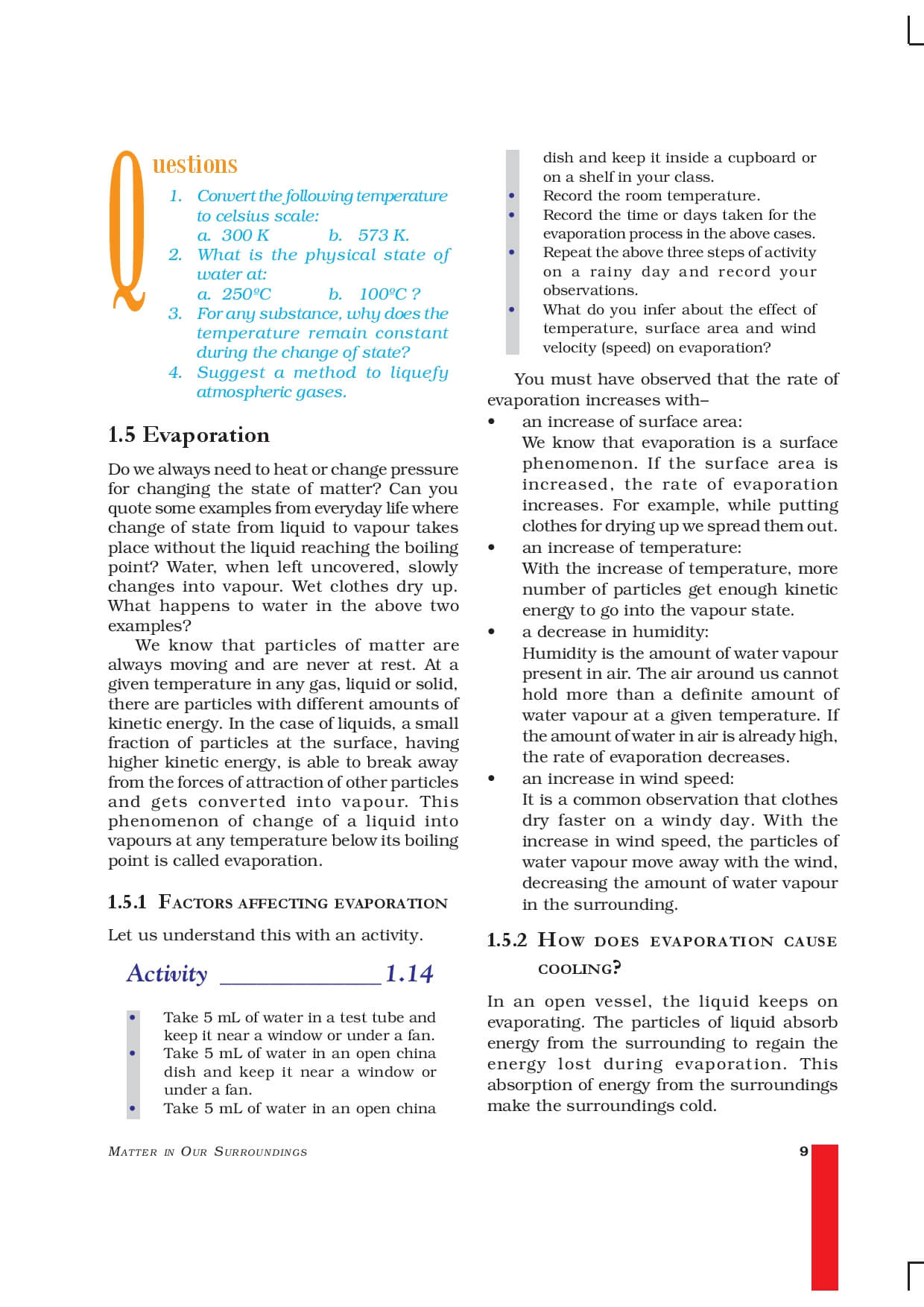 case study class 9th science